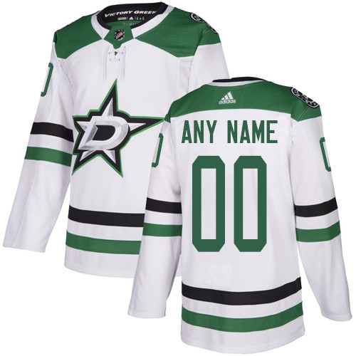Men's Dallas Stars White Custom Name Number Size NHL Stitched Jersey